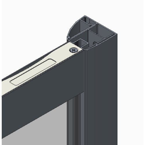 Дверь в нишу Koer SR SD05-120x200-TR-01 прозрачное стекло Easy Clean 6мм, хром (KR5405)