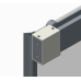 Дверь в нишу Koer SR SD05-120x200-TR-01 прозрачное стекло Easy Clean 6мм, хром (KR5405)