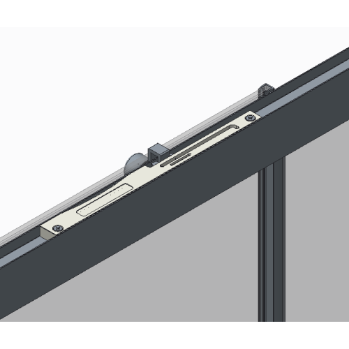 Дверь в нишу Koer SR SD05-120x200-TR-01 прозрачное стекло Easy Clean 6мм, хром (KR5405)