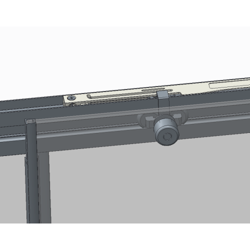Дверь в нишу Koer SR SD05-120x200-TR-01 прозрачное стекло Easy Clean 6мм, хром (KR5405)
