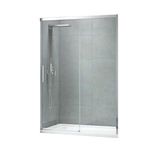 Дверь в нишу Koer SR SD05-140x200-TR-01 прозрачное стекло Easy Clean 6мм, хром (KR5406)
