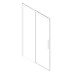 Дверь в нишу Koer SR SD05-140x200-TR-01 прозрачное стекло Easy Clean 6мм, хром (KR5406)