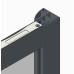 Дверь в нишу Koer SR SD05-140x200-TR-01 прозрачное стекло Easy Clean 6мм, хром (KR5406)