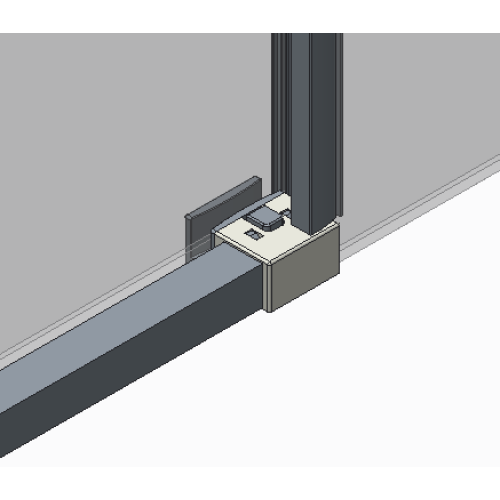 Бічна стінка для кабіни Koer SR SW05-90x200-TR-01 прозоре скло Easy Clean 6мм, хром (KR5407)