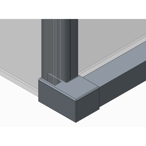 Бічна стінка для кабіни Koer SR SW05-90x200-TR-01 прозоре скло Easy Clean 6мм, хром (KR5407)