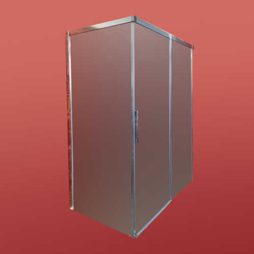 Бічна стінка для кабіни Koer SR SW05-90x200-TR-01 прозоре скло Easy Clean 6мм, хром (KR5407)