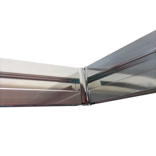 Бічна стінка для кабіни Koer SR SW05-90x200-TR-01 прозоре скло Easy Clean 6мм, хром (KR5407)