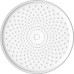 Лійка для душу стельова KOER KP-0413-01-OH, 250 мм (Колір хром) (KR5417)