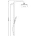 Душова колона із змішувачем KOER KB-56030-05, 3 функції (Колір чорний) (KR5428)