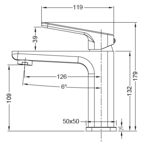 Змішувач для умивальника KOER KB-10031-01 (Колір хром) (KR5430)
