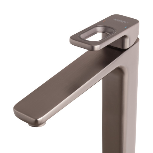Змішувач для умивальника високий KOER KB-11031-07 (Колір графіт) (KR5435)