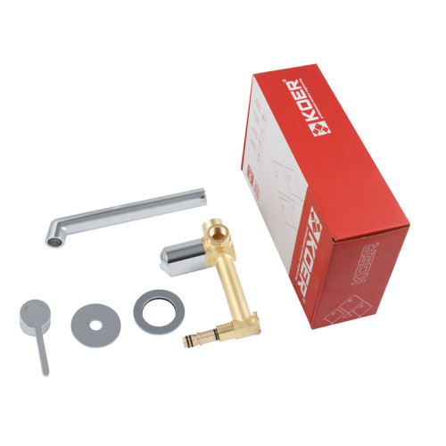 Змішувач для умивальника вбудований KOER KB-16029-01 (Колір хром) (KR5480)