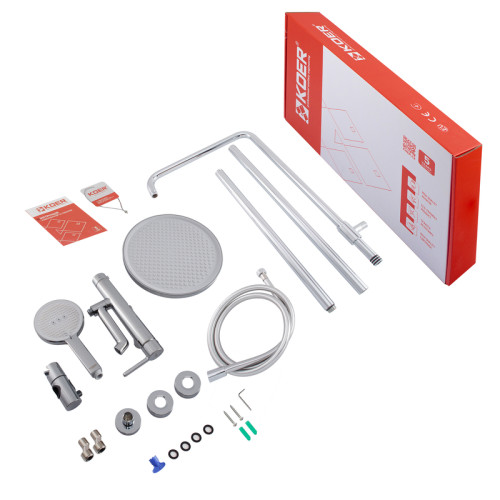 Душова колона із змішувачем KOER KB-56029-01, 3 функції (Колір хром) (KR5481)