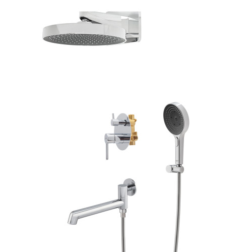 Душова система вбудована KOER KB-66029-01, 3 функції (Колір хром) (KR5483)