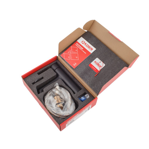 Змішувач для умивальника KOER KB-10029-05 (Колір чорний) (KR5487)