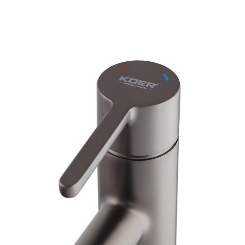 Змішувач для умивальника KOER KB-10029-07 (Колір графіт) (KR5495)