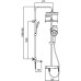 Душова колона із змішувачем KOER KB-56029-07, 3 функції (Колір графіт) (KR5497)