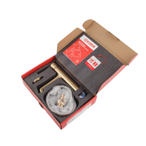 Змішувач для умивальника KOER KB-10029-12 (Колір матового золота) (KR5501)