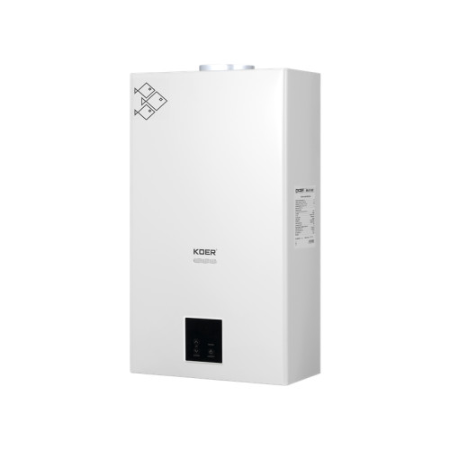 Газова колонка KOER KWH.G0210 WHITE димохідна з модуляцією 10 л/хв, колір білий (KR5556)