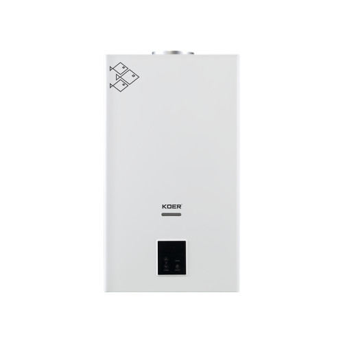 Газова колонка KOER KWH.G0210 WHITE димохідна з модуляцією 10 л/хв, колір білий (KR5556)