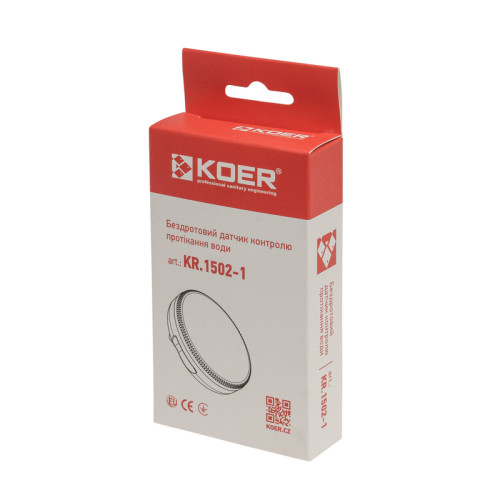 Датчик контроля протечки воды беспроводной Koer KR.1502-1 (KR5566)