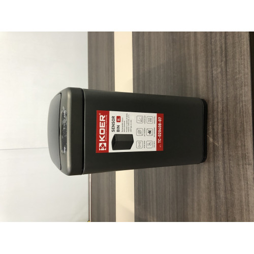 Відро для сміття сенсорне прямокутне Koer TC-020408-07 8 л колір графіт (KR5590)