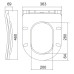 Сидіння-кришка для унітазу Koer AC-0101-SEAT COVER 450х390х80mm дюропласт з мікроліфтом (KR5617)