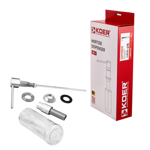 Дозатор для миючого засобу Koer SDB-01-02 300 мл (колір нерж.сталі) (KR5625)