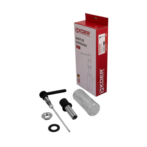 Дозатор для миючого засобу Koer SDB-03-05 300 мл (колір чорний) (KR5633)