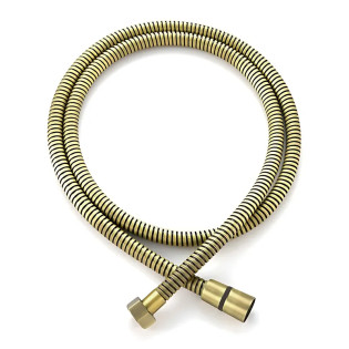 Шланг для душу KOER KB-0801-150-12 BRUSHED GOLD нержавіюча обмотка 150 см (Колір матове золото) (KR5666)