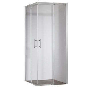 Душова кабіна без піддону Koer SR SC03-90x90x200-TR-02 прозоре скло Easy Clean 6мм SS Color (KR5680)