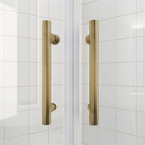 Душевая кабина без поддона Koer SR SC04-90x90x195-TR-12 прозрачное стекло Easy Clean 5мм Матовое золото (KR5681)