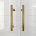 Душевая кабина без поддона Koer SR SC04-90x90x195-TR-12 прозрачное стекло Easy Clean 5мм Матовое золото (KR5681)