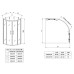 Душова кабіна без піддону Koer SR SC04-90x90x195-TR-02 прозоре скло Easy Clean 5мм SS Color (KR5682)