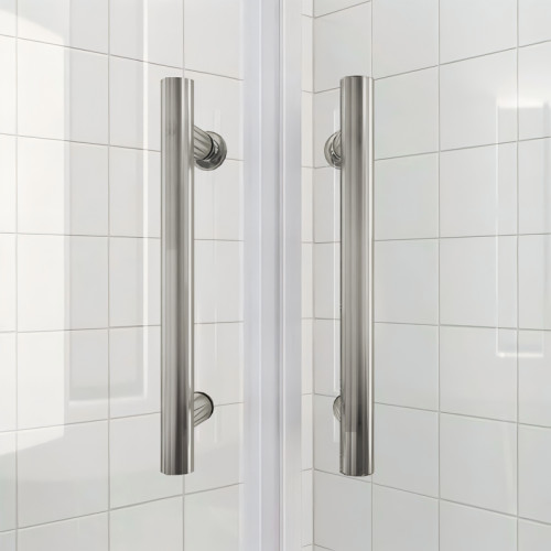 Душова кабіна без піддону Koer SR SC04-90x90x195-TR-02 прозоре скло Easy Clean 5мм SS Color (KR5682)