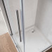 Двері в нішу Walk-In розсувні Koer SR SD07-120x200-L-TR-01 прозоре скло Easy Clean 8мм Хром (KR5686)