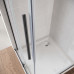 Двері в нішу Walk-In розсувні Koer SR SD07-120x200-L-TR-07 прозоре скло Easy Clean 8мм Графіт (KR5688)
