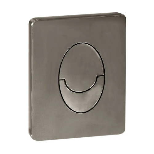 Панель змиву Koer KT-0606-07 157x198x10mm пластикова, закруглена кнопка (колір графіт) (KR5712)