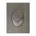 Панель змиву Koer KT-0606-07 157x198x10mm пластикова, закруглена кнопка (колір графіт) (KR5712)