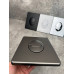 Панель змиву KOER KT-0606-07 157x198x3mm пластикова, кнопка закруглена (колір графіт) (KR5712)