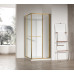 Душевая кабина без поддона Koer SR SC09-90x90x200-R-TR-12 прозрачное стекло Easy Clean 6мм Матовое золото (KR5771)