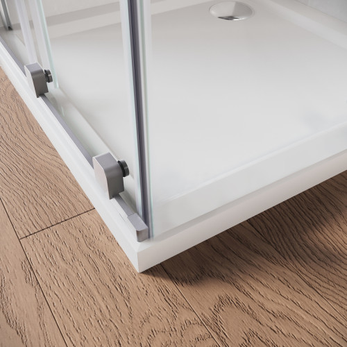 Двері в нішу Walk-In розсувні Koer SR SD07-120x200-R-TR-01 прозоре скло Easy Clean 8мм Хром (KR5773)
