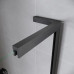 Двері в нішу Walk-In розсувні Koer SR SD07-120x200-R-TR-07 прозоре скло Easy Clean 8мм Графіт (KR5775)