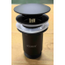 Донний клапан для раковини Koer PW-07-05 1 1/4'' з переливом автоматичний СLICK-СLACK (Колір чорний) (KR5785)