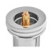 Донный клапан для раковины Koer PW-08-01 1 1/4'' без перелива автоматический СLICK-СLACK (Цвет хром) (KR5786)