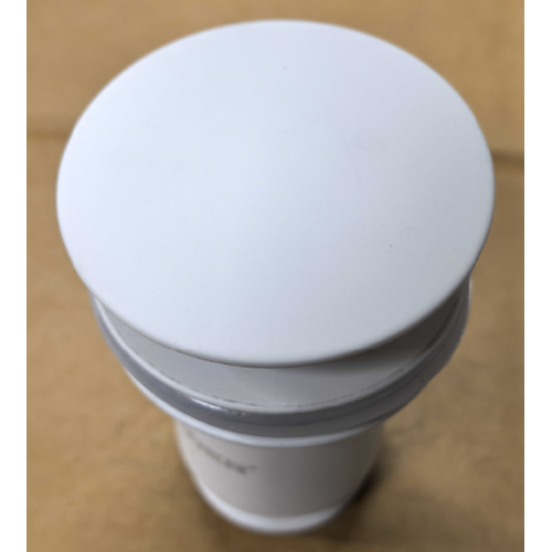Донний клапан для раковини Koer PW-08-03 1 1/4'' без переливу автоматичний СLICK-СLACK (Колір білий) (KR5787)