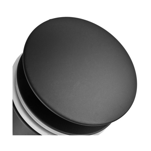 Донний клапан для раковини Koer PW-08-05 1 1/4'' без переливу автоматичний СLICK-СLACK (Колір чорний) (KR5789)