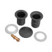 Донний клапан для раковини Koer PW-08-05 1 1/4'' без переливу автоматичний СLICK-СLACK (Колір чорний) (KR5789)