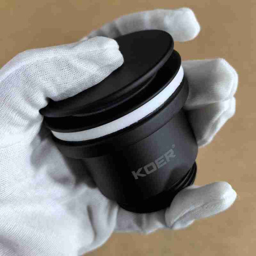 Донний клапан для раковини Koer PW-11-05 1 1/4'' універсальний (з/без перел) СLICK-СLACK (Колер чорний) (KR5795)