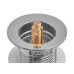 Донный клапан для раковины Koer PW-10-01 1 1/4'' без перелива автоматический СLICK-СLACK (Цвет хром) (KR5797)